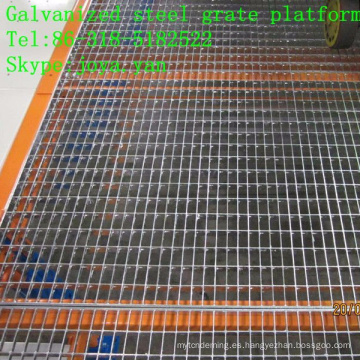 Plataforma de rejilla de acero galvanizado